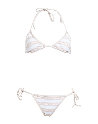 BALMAIN Bikini TRIANGLE BIKINI Beige 80% Polyamide, 20% Elastane