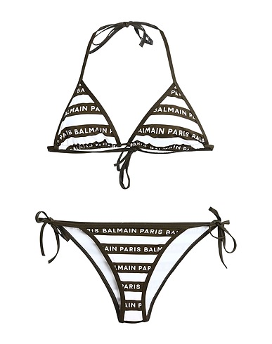 BALMAIN Bikini TRIANGLE BIKINI Military green 80% Polyamide, 20% Elastane