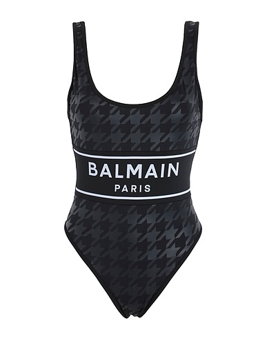 BALMAIN Costume intero OLIMPIONIC SWIMSUIT
 Nero 80% Poliammide, 20% Elastan