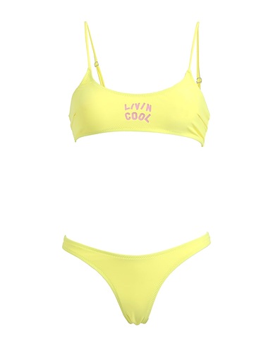 LIVINCOOL 水着（ビキニ） パステルイエロー ナイロン 80% / ポリウレタン 20%
