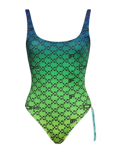 OFF-WHITE™ One-piece swimsuits Green 78% Polyester, 22% Elastane