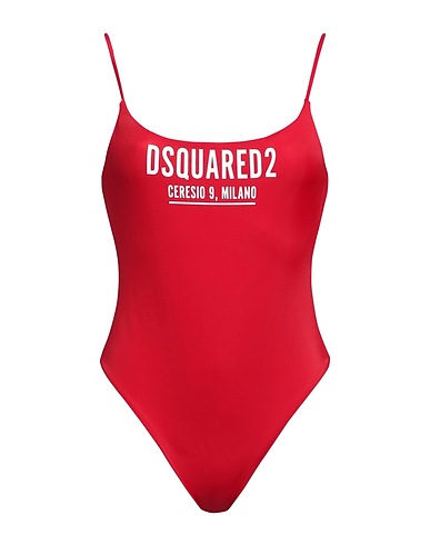 DSQUARED2 Costume intero Rosso 80% Poliammide, 20% Elastan