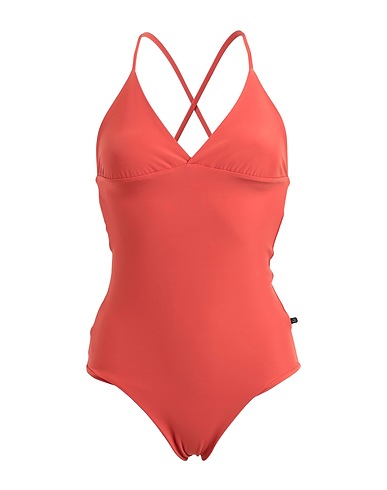 SOUVENIR One-piece swimsuits Brick red 80% Polyamide, 20% Elastane