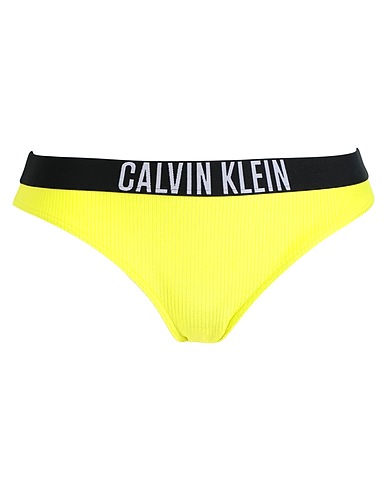CALVIN KLEIN Bikini Giallo 85% Poliammide, 15% Elastan