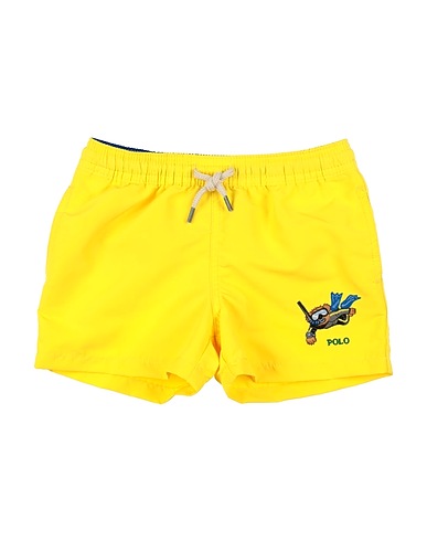 POLO RALPH LAUREN Swim shorts Traveler Polo Bear Swim Trunk
 Yellow 100% Recycled polyester