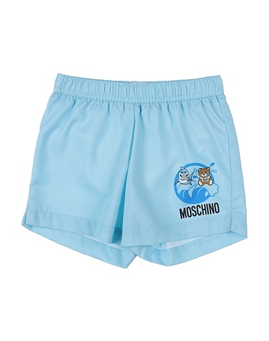 MOSCHINO BABY Swim shorts Sky blue 100% Polyester