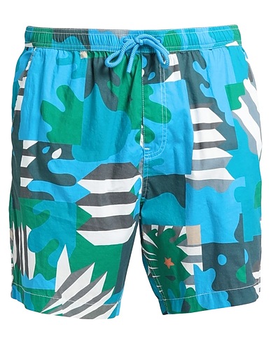 DEUS EX MACHINA Swim shorts Azure 98% Cotton, 2% Elastane