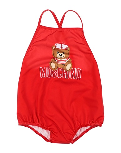 MOSCHINO BABY One-piece swimsuits Red 77% Polyester, 23% Elastane