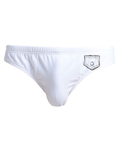 MOSCHINO Slip mare Bianco 80% Poliammide, 20% Elastan