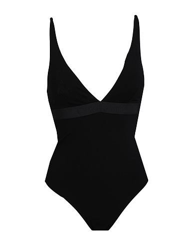 CALVIN KLEIN One-piece swimsuits Black 74% Polyamide, 26% Elastane