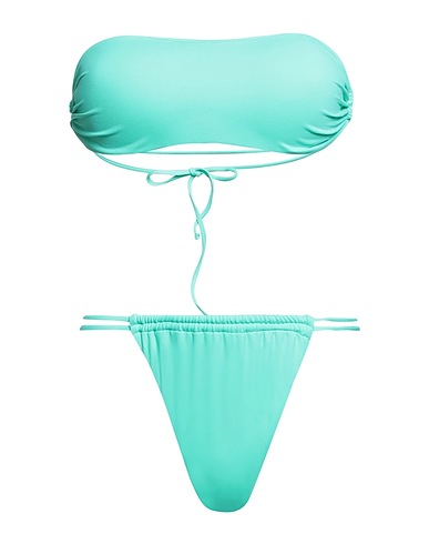 SUN SISTERS BEACHWEAR Bikini Verde chiaro 80% Poliestere, 20% Elastan
