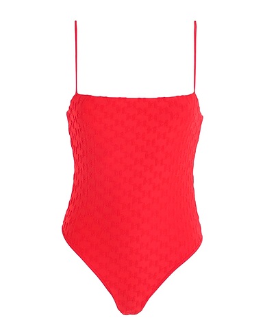 KARL LAGERFELD Costume intero Rosso 96% Poliestere, 4% Elastan