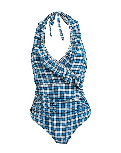 GANNI One-piece swimsuits Azure 59% Polyester, 25% Polyamide, 16% Elastane
