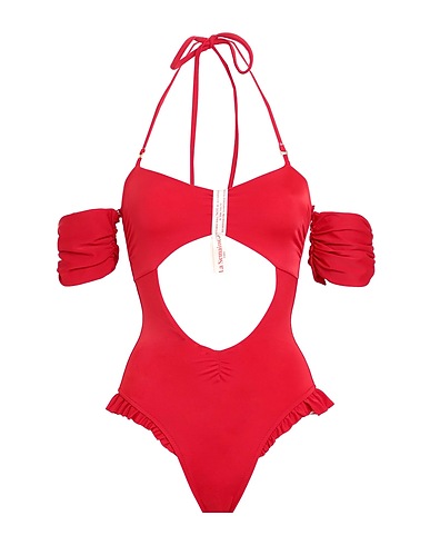 LA SEMAINE Paris Costume intero Rosso 80% Nylon, 20% Elastan
