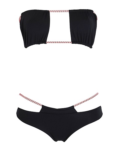 S AND S Bikini Black 81% Cotton, 19% Elastane