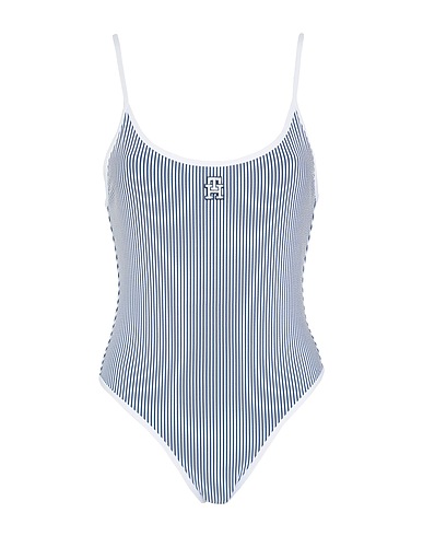 TOMMY HILFIGER One-piece swimsuits Navy blue 56% Polyester, 40% Polyamide, 4% Elastane