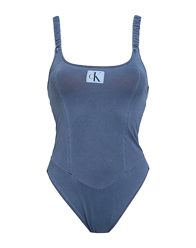 CALVIN KLEIN Badeanzug Taubenblau 83% Polyamid, 17% Elastan