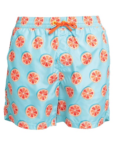 GUESS Swim shorts Turquoise 100% Polyester