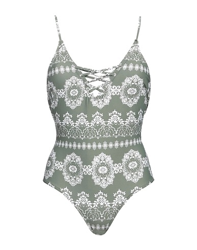 GUESS Costume intero Verde salvia 90% Poliammide, 10% Elastan