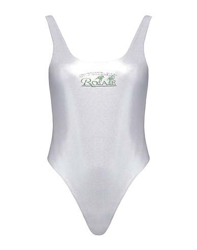 ROTATE BIRGER CHRISTENSEN Badeanzug Silber 80% Recyceltes Polyamid, 20% Elastan