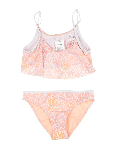 ROXY Bikini RX Girl's Costume Joyful Ride Flutter Set Blush 82% Polyester, 18% Elastane