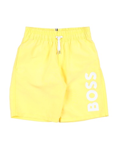 BOSS Swim shorts Pastel yellow 100% Polyester