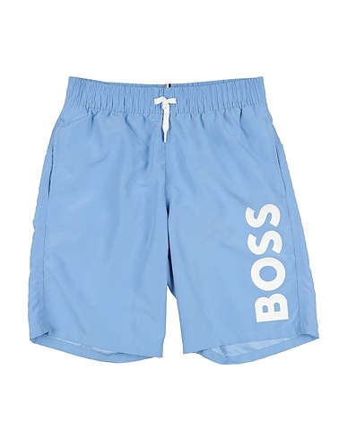 BOSS Swim shorts Sky blue 100% Polyester