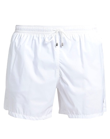 FEDELI Swim shorts White 100% Polyester