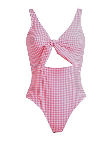 PIECES One-piece swimsuits Pink 47% Polyamide, 46% Polyester, 7% Elastane
