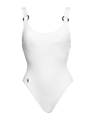 POLO RALPH LAUREN Maillot une pièce Blanc 93% Nylon, 7% Élasthanne