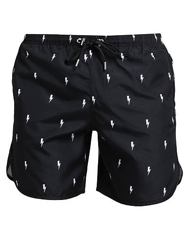 NEIL BARRETT Swim shorts Black 100% Polyester