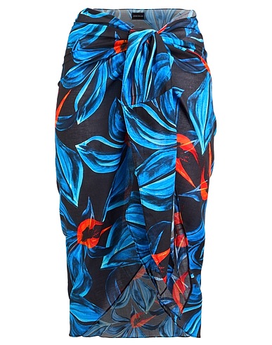 LOUISA BALLOU Cover-ups Blue 57% Cotton, 43% Silk