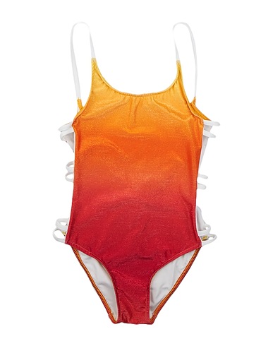YPORQUÉ One-piece swimsuits Orange 64% Polyester, 16% Metallic fiber, 12% Polyamide, 8% Elastane