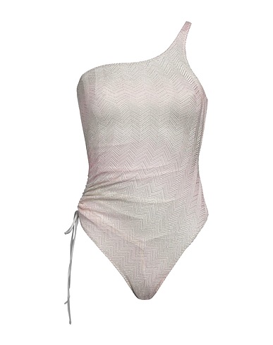 MISSONI One-piece swimsuits Ivory 49% Viscose, 33% Cupro, 18% Polyester
