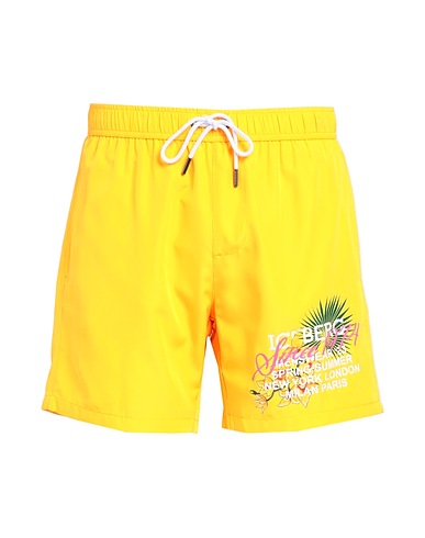ICEBERG Swim shorts Yellow 100% Polyester