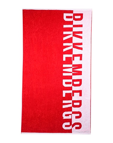 BIKKEMBERGS Telo mare Rosso 100% Cotone