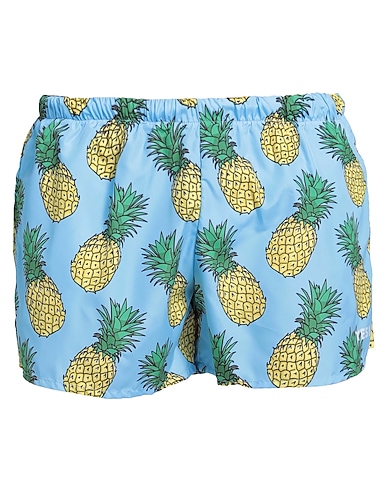 YES I AM by CRISTIANO RINALDI Swim shorts Azure 100% Polyester