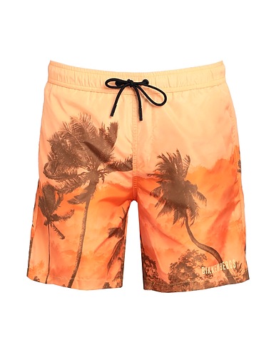 BIKKEMBERGS Shorts de bain Orange 100% Polyester