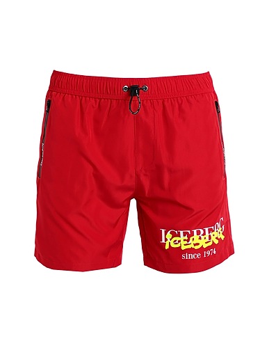 ICEBERG Swim shorts Red 100% Polyester
