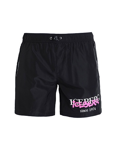 ICEBERG Swim shorts Black 100% Polyester