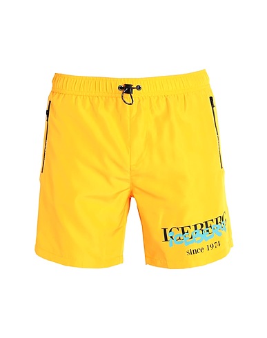 ICEBERG Swim shorts Yellow 100% Polyester