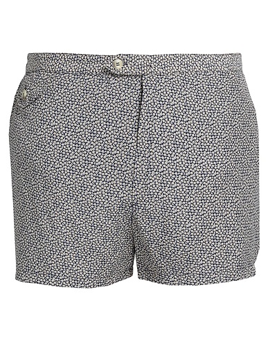 E.MARINELLA Swim shorts Midnight blue 100% Cotton