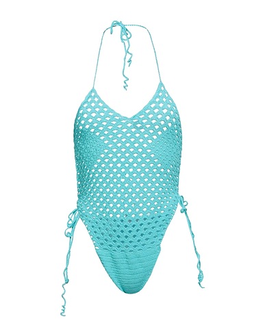 PIPIKINI One-piece swimsuits Turquoise 92% Other Fibres, 8% Elastane