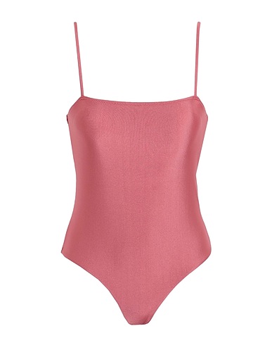 PIECES One-piece swimsuits Rust 90% Polyester, 10% Elastane