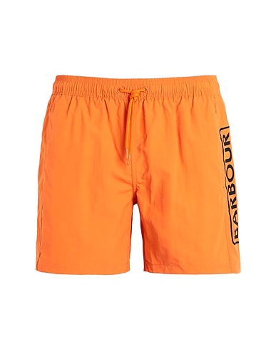 BARBOUR Swim shorts Orange 100% Polyamide