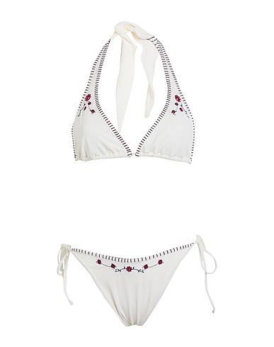 FRANKIES BIKINIS Bikini Diana Top-Connor Bottom
 Ivory 82% Nylon, 18% Elastane