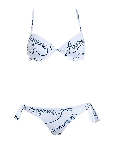 EMPORIO ARMANI Bikini Bianco 91% Poliestere, 9% Elastan