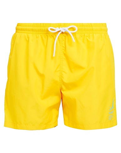 KANGOL Swim shorts Yellow 100% Polyester