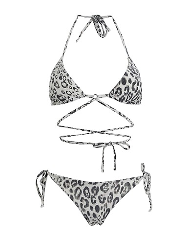 EMPORIO ARMANI Bikini Light grey 71% Polyamide, 19% Metallic fiber, 10% Elastane