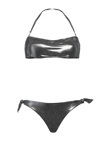 EMPORIO ARMANI Bikini SWIMWEAR Argento 92% Poliestere, 8% Elastan